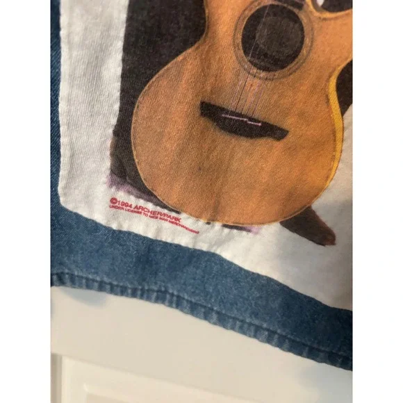 Vintage 1994 Archer Park Randy Travis & Clint Black Denim Jacket - Picture 3 of 9